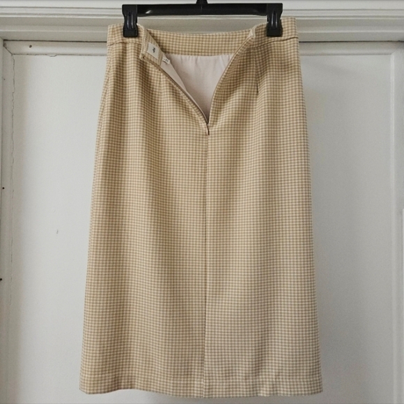ARITZIA WILFRED PATIO MIDI SKIRT HOUNDSTOOTH 6 - Picture 8 of 12